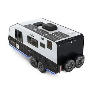 Mini caravane blanche en aluminium à bas prix, remorque de voyage de camping tout-terrain standard d'Australie avec cuisine - Product Image 6