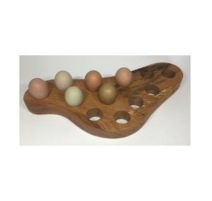 Hôtel et restaurant utilise un porte-oeuf en bois forme de rectangle couleur naturelle bonne conception vaisselle plateau de support de stockage d'oeufs - Product Image 6