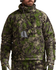 <b>Mens</b> Technical Forest Green <b>Camo</b> Hunting Fleece Pullover Tactical Asymmetrical Zip Stealth Hoodie Outdoor Winter Soft <b>Jacket</b> - Product Image 4