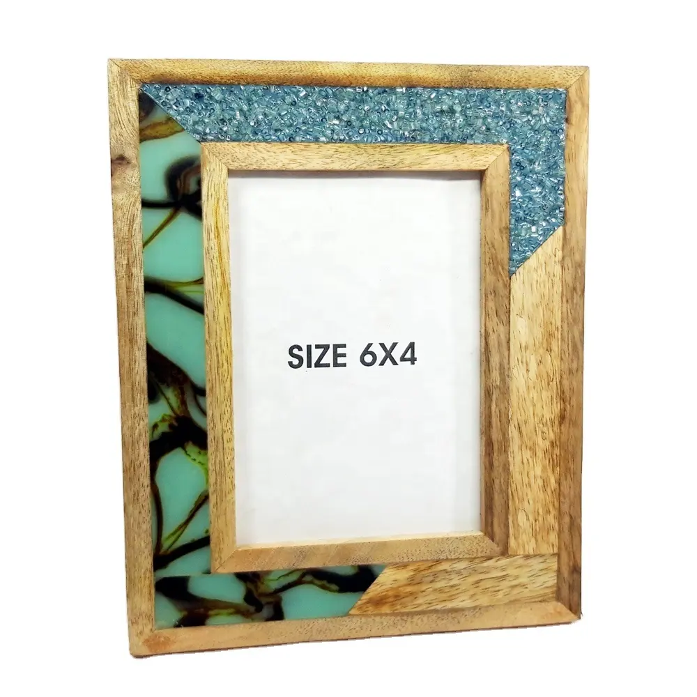 Best Quality Bead and Resin Work Wooden Photo Frame customized Colour and Design Decorative Photo Frames