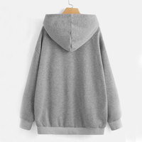 Sweat à capuche brodé en molleton de coton pour homme, 400 grammes, coupe oversize, doublé, hiver, style urbain, impression numérique unie