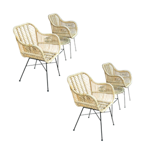 Sillas de hotel de diseño europeo moderno, sillas de comedor de mimbre, muebles de patio, súper cómodos, precio al por mayor - Product Image 6