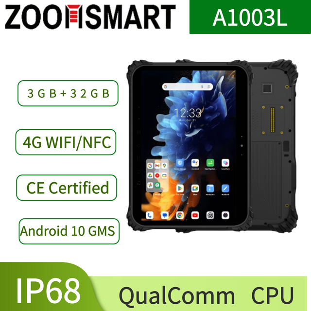 ZoomSmart A1003L OEM Octa Core Android 10 10 Inch 11700mAh Industrial Grade Rugged Tablet PC IP68 4G/3G/2G