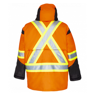 Vêtements de travail de sécurité veste pour hommes uniforme rembourré industriel chaud extérieur coupe-vent imperméable travailleur d'usine vestes utilitaires - Product Image 5