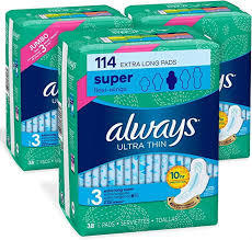 Always Ultra Cotton Super Absorbent Wingless Sanitary Panty Liner Pads en Venta - Product Image 4