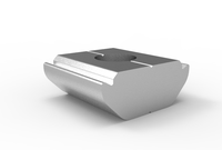 Kit de fixation intermédiaire pour panneaux solaires en aluminium en gros, incluant 30mm/35mm/40mm/45mm pour solutions de montage solaire