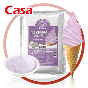 Material de helado para postre, 1KG, sabor a polvo de Taro, helado instantáneo, mezcla de polvo