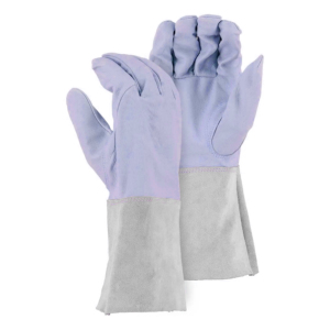 Guantes de Seguridad JNM SAFETY JNM-1225 de Cuero Vacuno Liso, con Puño de Seguridad, Resistentes al Calor, 11 oz de Grosor, 26 cm de Longitud, para Soldadura TIG - Product Image 4