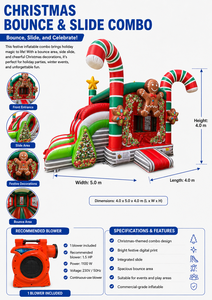 Professional <b>Inflatable</b> Playground 4x5x4 m – PVC Bouncy <b>House</b> – Outdoor/Indoor Professional Use – EU Compliance - Product Image 4