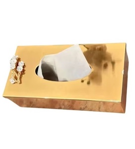 กล่องใส่กระดาษทิชชู่สุดหรูกล่องโลหะ - Product Image 5