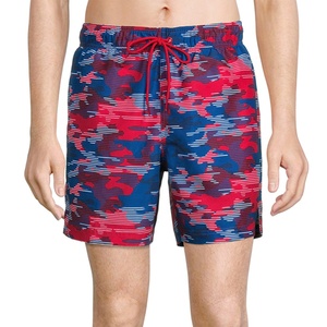 2025 nueva tendencia de verano para hombres 100% algodón americano Casual pantalones cortos de natación 3D Digital impreso Vintage caliente sólido playa conjunto medio - Product Image 4