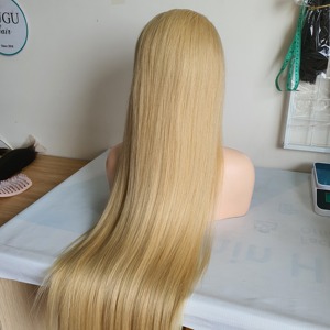 30 pouces perruques de cheveux humains 100% faisceaux droits d'os vietnamiens blonds 613 couleur de cheveux transparente pour fermeture à lacet - Product Image 1