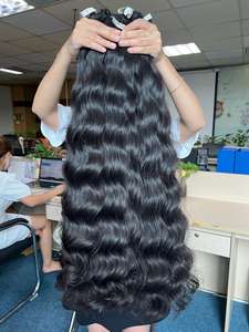 Cheveux humains vierges Remy 100% bruts, prix de gros du Vietnam - Cheveux de haute qualité, mèches super double tirées, naturellement ondulés, cuticules intactes - Product Image 5