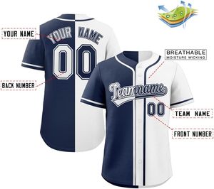 Camiseta de béisbol personalizada de poliéster de alta calidad, nombre del equipo, número de jugador, impresión, transpirable, de secado rápido, béisbol/softbol personalizado - Product Image 2