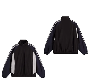 Conjunto Deportivo de Chaqueta y Pantalones de Invierno Transpirables con Logotipo Personalizado al por Mayor, Chaqueta Cortavientos Deportiva para Hombre - Product Image 2