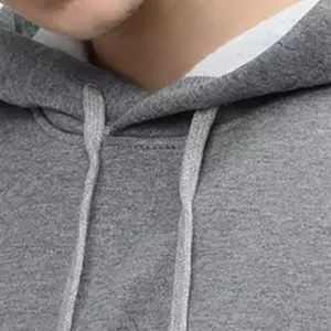 Sudadera con capucha de lana de 350G de lujo para hombre, Jersey personalizado de gran tamaño, ropa de calle, con capucha en blanco para la temporada de otoño, longitud larga - Product Image 3