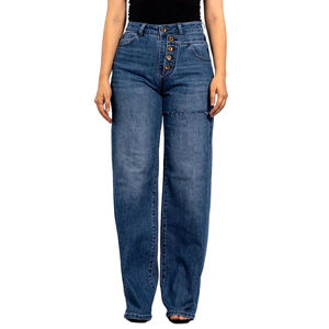 Nouvelle fille taille haute jambe droite lâche maman Denim pantalon haute qualité femmes Baggy petit ami jean pour dames mode pantalon - Product Image 5