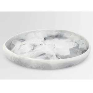 Platos y platos de resina de mármol, patrón personalizado, pulido moderno, ecológico, apto para lavavajillas, plato para servir alimentos, regalos de negocios - Product Image 2