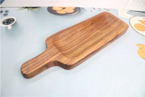 Plateau de service en bois avec poignée pour une utilisation au restaurant Caractéristique décorative - Product Image 3