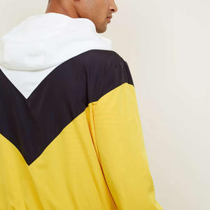 Chaqueta Cortavientos de Moda para Hombre, Talla Grande, con Bloques de Color, Personalizable, con Cremallera, Impermeable, con Capucha para Exteriores - Product Image 3