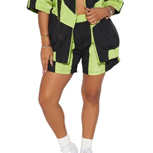 Women's Custom Windbreaker Shorts Tracksuit Sets Unique Style Windproof Shorts Sets For Women's 2026 - Product Image 3