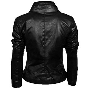 Chaqueta de cuero de mujer a la moda al por mayor, chaquetas de mujer de tendencia de cuero natural de vaca transpirable para primavera y otoño - Product Image 2