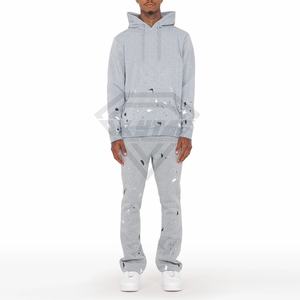 Servicio OEM ODM Chándales acampanados apilados para hombre Chándales acampanados de estilo más nuevo de calidad superior para hombre Chándales acampanados de ajuste suelto - Product Image 1