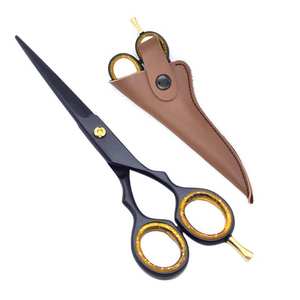 Professional Right-Handed <b>Beard</b> Moustache Trimming <b>Scissors</b> Straight Extremely Sharp Stainless Steel Long Handle Hair Dressing - Product Image 1