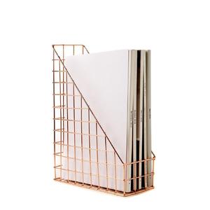 Hot Trending Luxury Unique Metal Wire <b>Magazine</b> Rack Desktop Book and Newspaper <b>Holder</b> Organizer Customized Size Shape Colour - Product Image 3