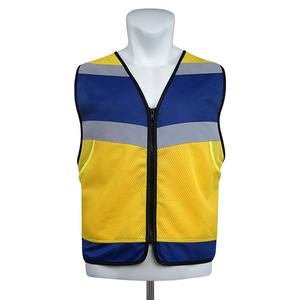 Gilet de sécurité réfléchissant pour homme, tendance automne-hiver, chaud, décontracté, avec poches latérales, imperméable, respirant, haute visibilité, 100% - Product Image 5