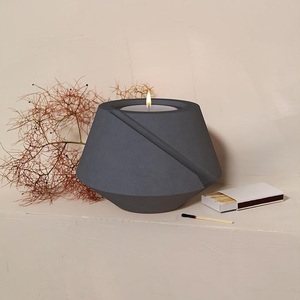 Increíble tarro de vela decorativo de hormigón y silicona con tapa, diseño moderno para festivales y regalos de cumpleaños de Navidad - Product Image 4