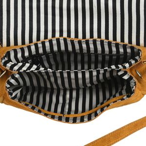 Sling Bag de cuero de gamuza de estilo bohemio de calidad superior hecho a mano con flecos larga correa ajustable cuero genuino proveedor superior - Product Image 3