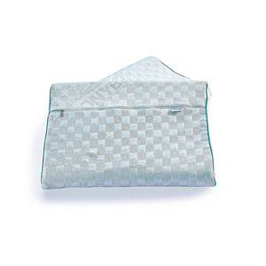 Neck Support <b>Pillow</b> with Ergonomic Contour Monolithic Memory Foam Core and Geometric Cover Factory Direct High Quality Supply - Product Image 1