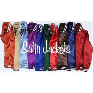 Chaqueta de bombardero de béisbol Varsity de satén transpirable ajustada brillante para hombre nueva llegada elegante chaqueta de invierno con cremallera con servicios OEM - Product Image 6