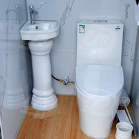 WC portable de camping extérieur UMD avec panneau sandwich, toilettes compostables écologiques, unité de douche à louer, garantie 1 an