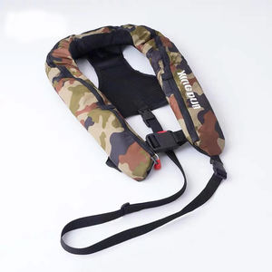 سترة بحرية محمولة للبيع بالجملة سترة نجاة قابلة للنفخ أوتوماتيكية مقاومة للماء 150N - Product Image 3