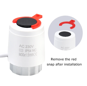 Tête de vanne d'actionneur thermique électrique 230V NC pour collecteur de Thermostat <span class=keywords><strong>radiateur</strong></span> de chauffage par le sol normalement ouvert fermé - Product Image 5