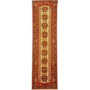 Tapis persan Hamedan unique en son genre, 9'2 x 2'5 - Product Image 1