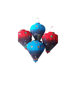 Vietnam Bamboo Silk Lanterns and Natural Rattan <b>Lamp</b> with Hanging for Home Restaurant Outdoor Party New Year Decoration - Product Image 4