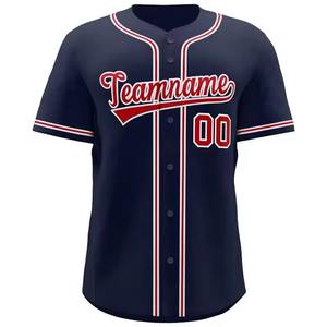 Maillot de baseball personnalisé OEM à manches courtes avec motif vierge pour la conception de maillots - Product Image 4