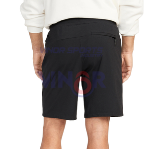 Pantalones cortos deportivos para hombre con logotipo personalizado 2025, pantalones cortos deportivos para correr de secado rápido con serigrafía y bolsillos de poliéster, servicio OEM - Product Image 4