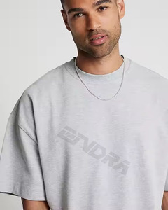 Camiseta de Hombre con Lavado Ácido, Estilo Urbano Hip Hop, 100% Algodón, con Logotipo Personalizable, Talla Grande, Vintage - Product Image 4