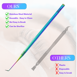 Separador de Pestañas de Marca Privada, Peine de Acero Inoxidable para Lifting de Pestañas, Herramienta Profesional de Belleza Antideslizante para Salón - Product Image 6