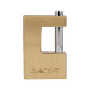 Lucchetto Quadrato in Ottone per Serranda Avvolgibile 90 mm. - Product Image 1