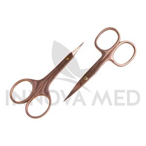 Tijeras de Manicura Profesionales de 4 Pulgadas, Tijeras para Cutículas de la Mejor Calidad, Acero Inoxidable, Hoja Curva, Punta Afilada, para Diestros, Duraderas - Product Image 3