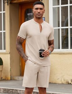 Survêtement de jogging Ensemble de sport Vêtements décontractés 2 pièces avec quart de fermeture éclair et manches - Product Image 4