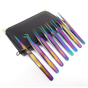 Detract perches Makeup Tool <b>Eyelash</b> <b>Applicator</b> Tweezers with Custom Logo <b>Eyelash</b> Tweezers Stainless Steel Made in Pakistan - Product Image 1