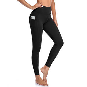 Venta al por mayor de pantalones de yoga elásticos de cintura alta para las mujeres logotipo personalizado Activewear Leggings Casual Fitness y uso del gimnasio - Product Image 2