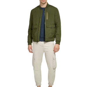 Vente en gros de vêtements de sport pour hommes blousons bombardiers blouson bombardier en polyester imperméable et respirant grande taille pour hommes - Product Image 3