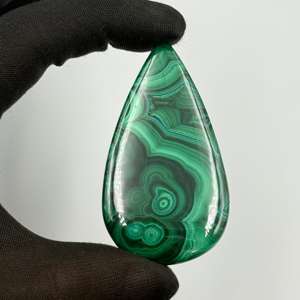 95X46X7Mm malachite naturelle pierre précieuse en vrac 254.00Ct taille verte personnalisable forme de poire pour la fabrication de bijoux - Product Image 2